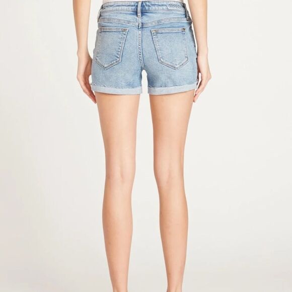 VIGOSS MARLEY MIDRISE CUFF SHORT - LIgHT BLUE WASH 2 STITCH FIX NWT - Picture 6 of 9